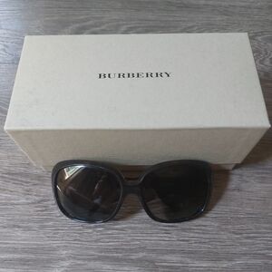 Burberry sunglasses with box and pamphlet. Brown with gold hardware